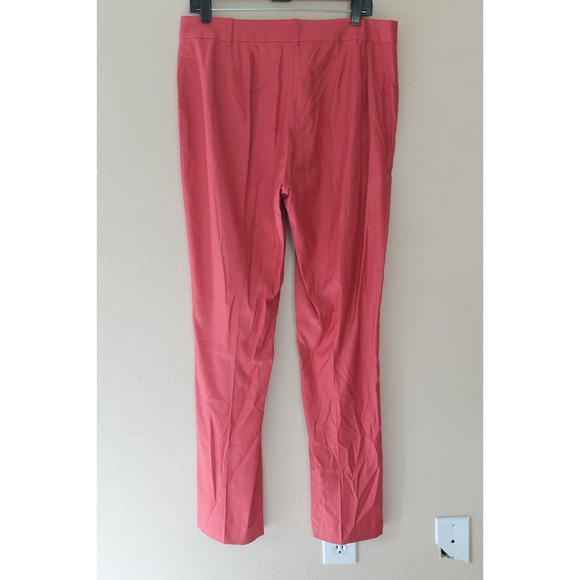 St. John Black Label Sienna Wool Blend Flat Front Career Pants sz 10 YJ01 - Picture 5 of 7